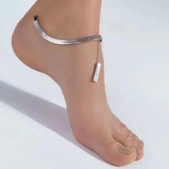 NWT/NIB New MAM ORIGINALS STERLING SILVER ANKLET w/CHAIN. Adjustable. - Picture 2 of 10
